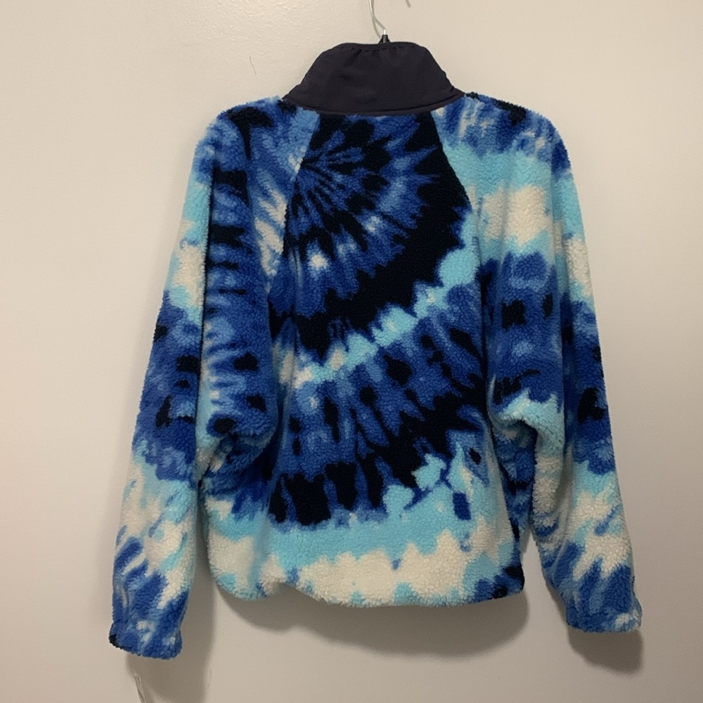 NWT FP MOVEMENT Rocky Ridge Hit The Slopes Printed Pullover Ocean Tie Dye Combo - Picture 6 of 7
